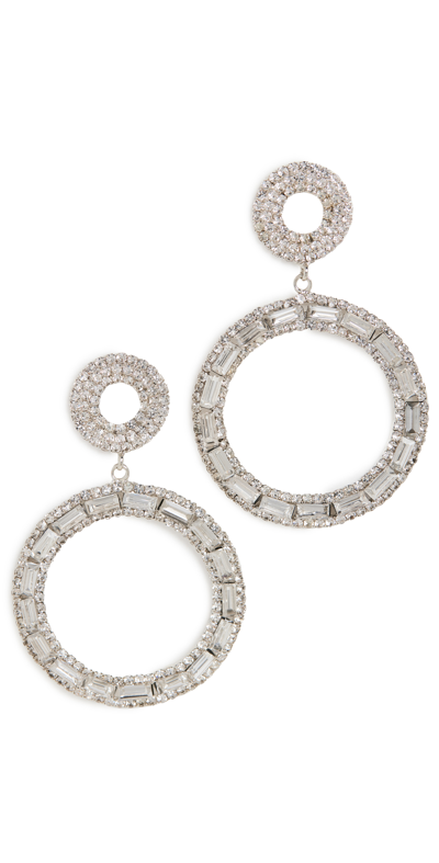 Shashi Space Earrings In White Gold