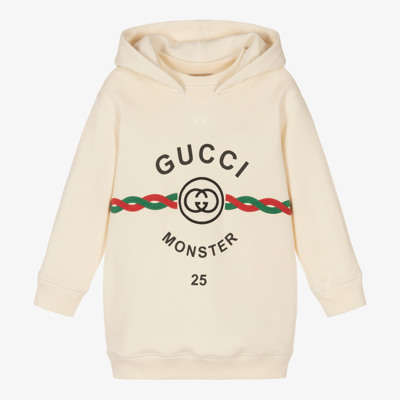 Gucci Kids' Girls Ivory Sweatshirt Dress