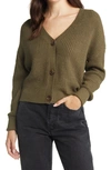 Vero Moda Lea V-neck Cardigan In Ivy Green