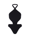 Alaïa Black Trikini One-piece Swimsuit In Noir Alaia