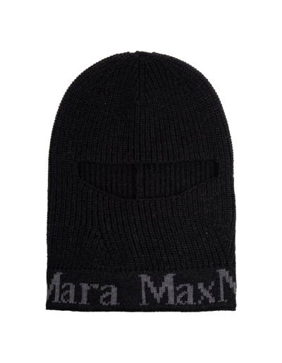 Max Mara Black Ode Balaclava In Grey