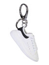 Alexander Mcqueen White Oversized Sneaker Keyring In White