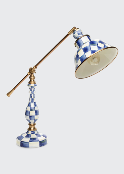 Mackenzie-childs Royal Check 22" Reading Table Lamp