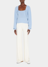 Naadam Layered Rib-knit Cashmere Sweater In Sky