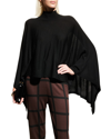MASAI FENJA HIGH-NECK WOOL PONCHO