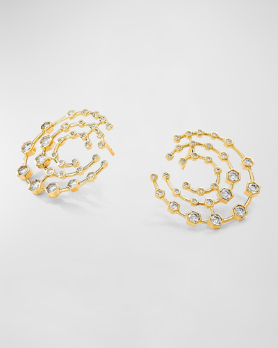 Syna Women's Geometrix 18k Yellow Gold & 1.3 Tcw Diamond Earrings