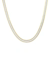 Simona Two-tone Reversible Chain Necklace In Silver/ Gold