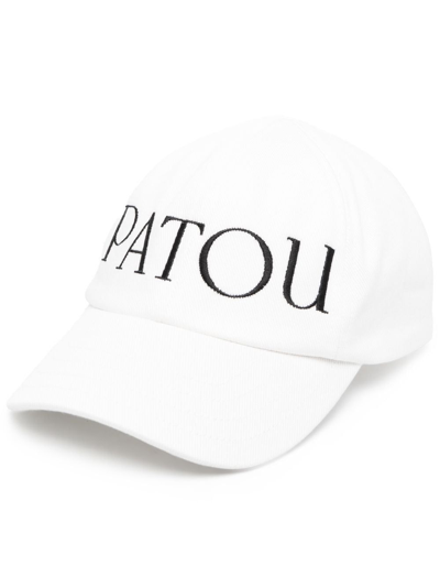 Patou Logo刺绣棒球帽 In White