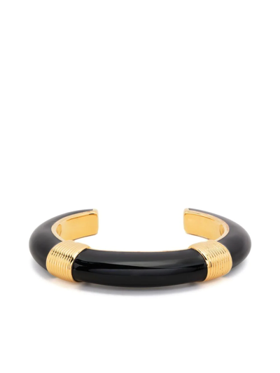 Aurelie Bidermann Katt Bangle Bracelet In Black