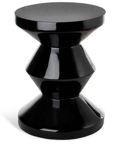 Polspotten Black Zig Zag Stool