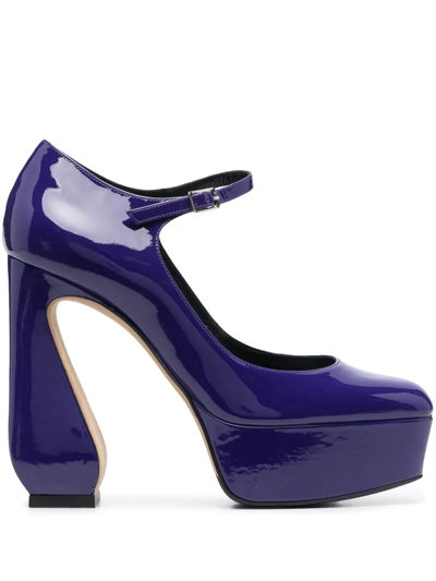 Sergio Rossi Rossi Platform-sole Pumps In Purple