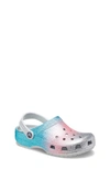 Crocs Kids' Classic Glitter Clog Sandal In Shimmer/multi