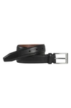 Johnston & Murphy Kids' Leather Belt In Black