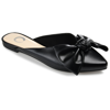 Journee Collection Women's Dott Bow Mules Women's Shoes In Black