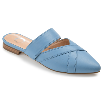 Journee Collection Women's Tru Comfort Foam Narrow Width Stasi Mule In Blue