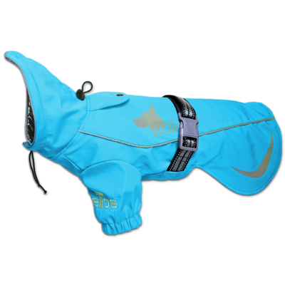 Dog Helios 'ice-breaker' Extendable Hooded Dog Coat With Heat Reflective Tech In Blue