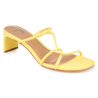 Journee Collection Women's Rianne Sandals In Yellow