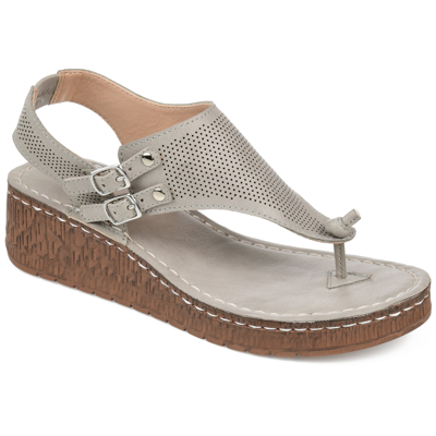 Journee Collection Collection Women's Mckell Sandal In Grey
