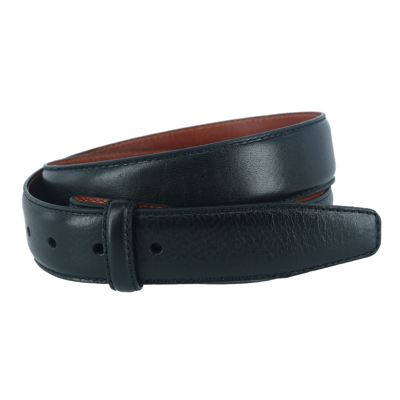 Trafalgar 35mm Pebble Grain Leather Harness Belt Strap In Black