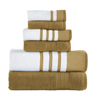 MODERN THREADS Modern Threads 6-Piece Quick Dry White/Contrast Towel Set Reinhart