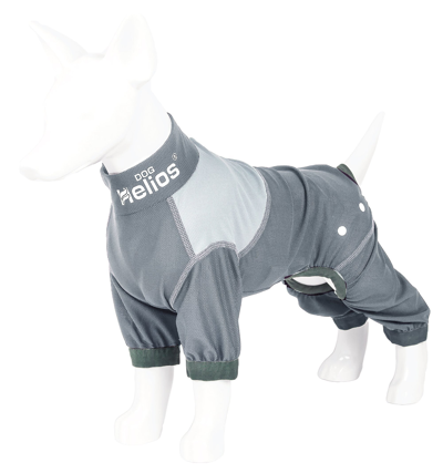 Dog Helios 'tail Runner' Lightweight 4-way-stretch Breathable Yoga Dog Tracksuit In Grey