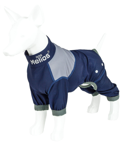 Dog Helios 'tail Runner' Lightweight 4-way-stretch Breathable Yoga Dog Tracksuit In Blue