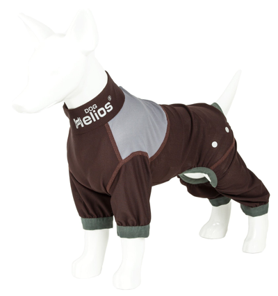 Dog Helios 'tail Runner' Lightweight 4-way-stretch Breathable Yoga Dog Tracksuit In Brown