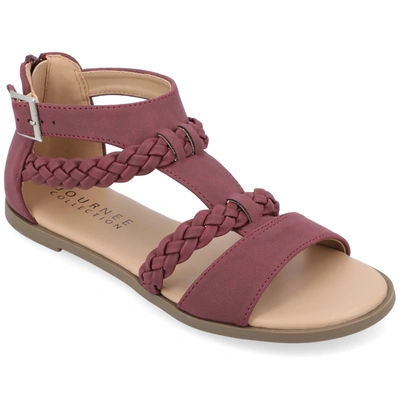 Journee Collection Collection Women's Tru Comfort Foam Florence Sandal In Purple