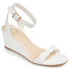 Journee Collection Collection Women's Loucia Wedge In White