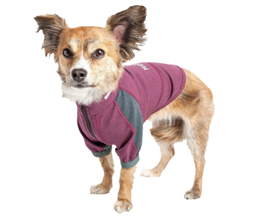 Dog Helios 'eboneflow' Mediumweight 4-way-stretch Flexible And Breathable Performance Dog Yoga T-sh In Pink