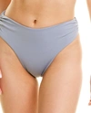 Tularosa Famke High-waist Bikini Bottom In Grey