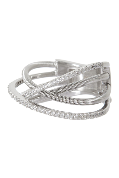 Sterling Forever Sterling Silver Cz Multi-x Ring