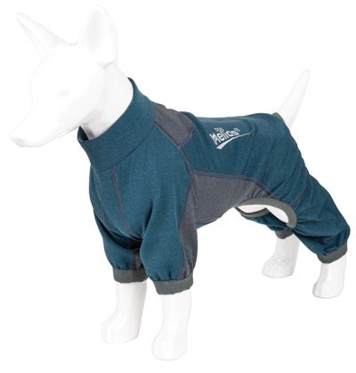 Dog Helios 'rufflex' Mediumweight 4-way-stretch Fitness Yoga Dog Tracksuit Jacket In Blue