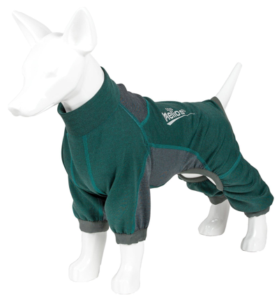 Dog Helios 'rufflex' Mediumweight 4-way-stretch Fitness Yoga Dog Tracksuit Jacket In Green