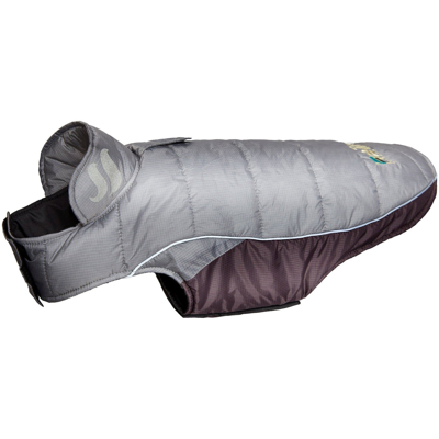 Dog Helios Hurricane-waded Plush 3m Reflective Insulated Winter Dog Coat In Grey