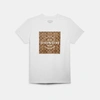 Coach Outlet Signature T-shirt In Organic Cotton In White