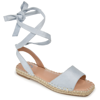 Journee Collection Women's Emelie Espadrille Flat Sandals In Blue