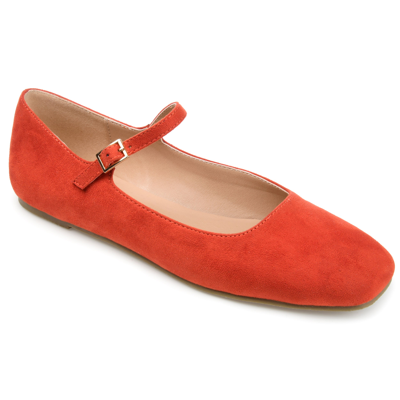 Journee Collection Collection Women's Carrie Flat In Orange