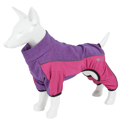 Pet Life Active 'chase Pacer' Medium-weight 4-way-stretch Yoga Fitness Dog Tracksuit In Pink