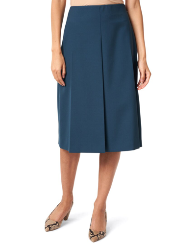 Joseph Wool-blend Skirt In Blue