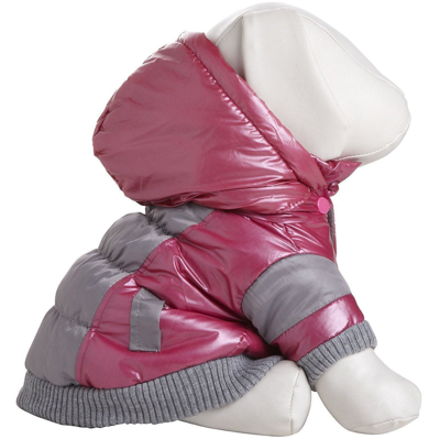 Pet Life 'vintage Aspen' 3m Insulated Sporty Ski Dog Jacket W/ Removable Hood In Pink