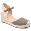 Journee Collection Collection Women's Tru Comfort Foam Ashlyn Wedge In Grey