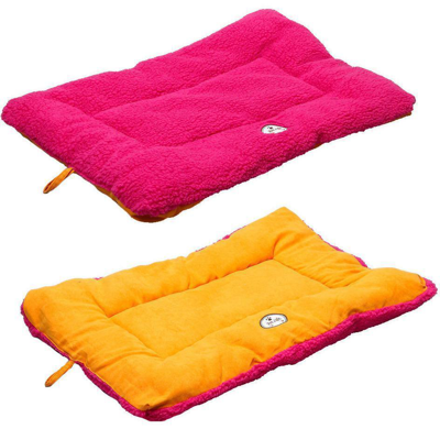 Pet Life Eco Paw Reversible Eco Friendly Pet Bed In Pink