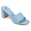 Journee Collection Journee Alisia Block Heel Sandal In Blue