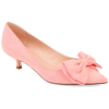 Journee Collection Journee Orana Bow Kitten Heel Pump In Pink