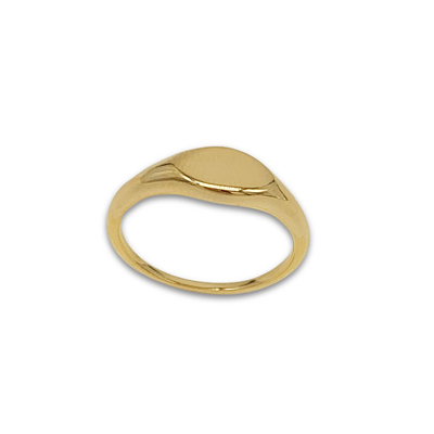 Adornia Signet Ring Gold