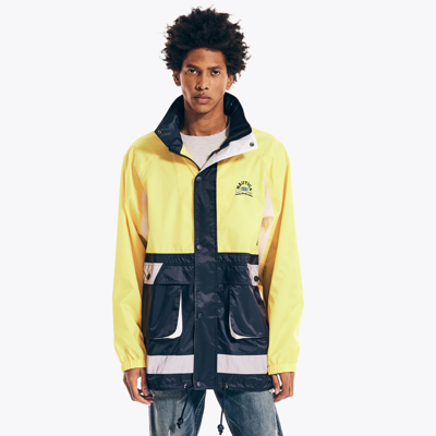 Nautica Mens Urban Necessities X  Colorblock Jacket In Yellow