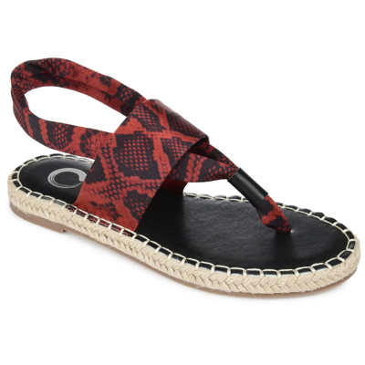 Journee Collection Collection Women's Tru Comfort Foam Flin Sandal In Red
