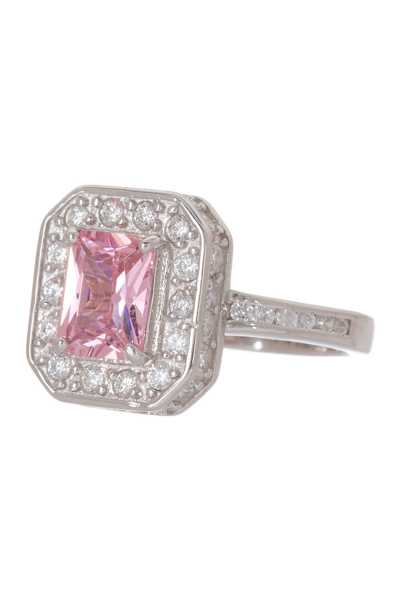 Sterling Forever Sterling Silver Pink Cz Legacy Ring