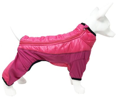 Pet Life 'aura-vent' Lightweight 4-season Stretch And Quick-dry Full Body Dog Jacket In Pink